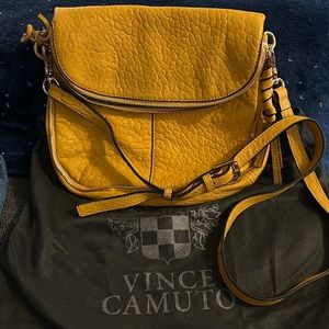 Yellow Vince Camuto crossbody bag